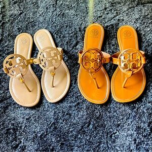 Tory Burch sandals, size 9 1/2. $55 each or $80 for both.